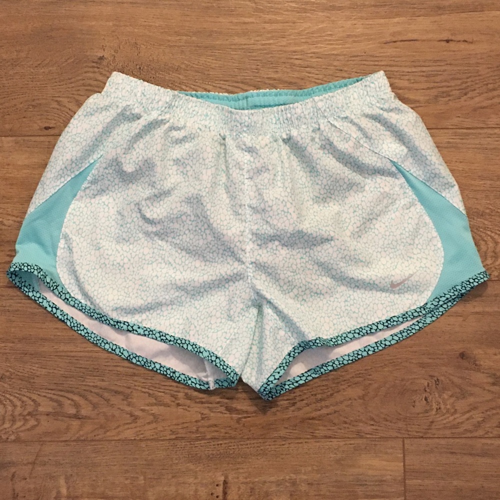 Turquoise Nike Air women’s running shorts size s